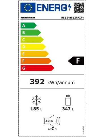 Side by side heinner hsbs-h532nfxf+ full no frost clasa energetica Heinner - 1