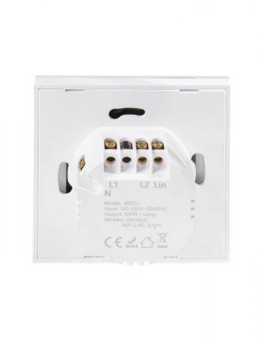 Smart Home Logilink Wi-Fi Wall Switch 2-Fold Logilink - 1