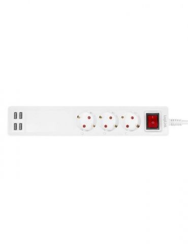 Smart Home Logilink Wi-Fi Outlet Strip 3Port + USB Logilink - 1 - Tik.ro
