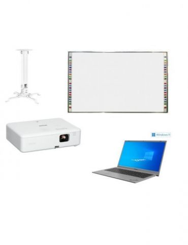 Pachet tabla interactiva evoboard 96 videoproiector epson co-w01 suport videoproiector laptop yashi suzuka yp-01515 Evoboard - 1 - Tik.ro