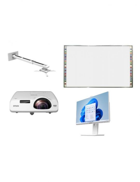 Pachet interactiv tabla evoboard 95 videoproiector epson eb-535w suport videoproiector all-in-one yashi ay-42455 Evoboard - 1