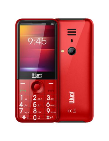 Telefon iHUNT i3 3G 2.8"/Camera(LED flash)/suport microSD(max 32GB)/Bluetooth/RadioFM/1450mAh/DualSIM/Red Ihunt - 1 - Tik.ro