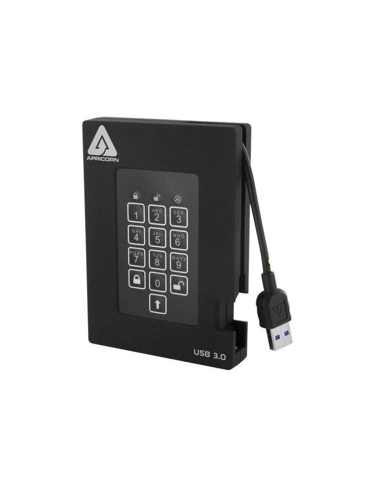 Apricorn Aegis Padlock Fortress A25-3PL256-S4000F - solid state drive - 4 TB - USB 3.0