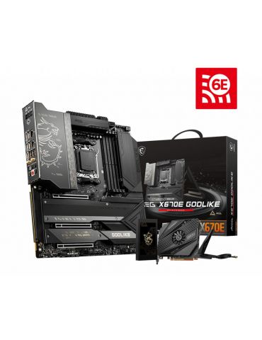 Placa de baza MSI MEG X670E GODLIKE, AMD X670, Socket AM5, eATX Msi - 1 - Tik.ro