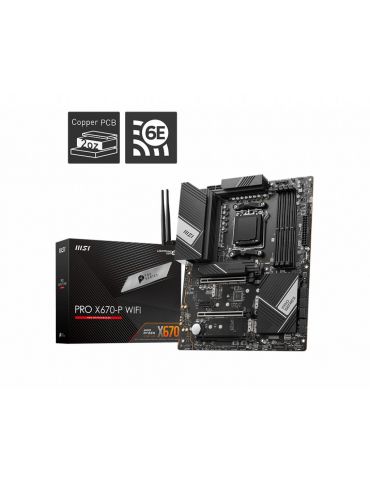 MSI PRO X670-P WIFI AMD X670 Mufă AM5 ATX Msi - 1 - Tik.ro