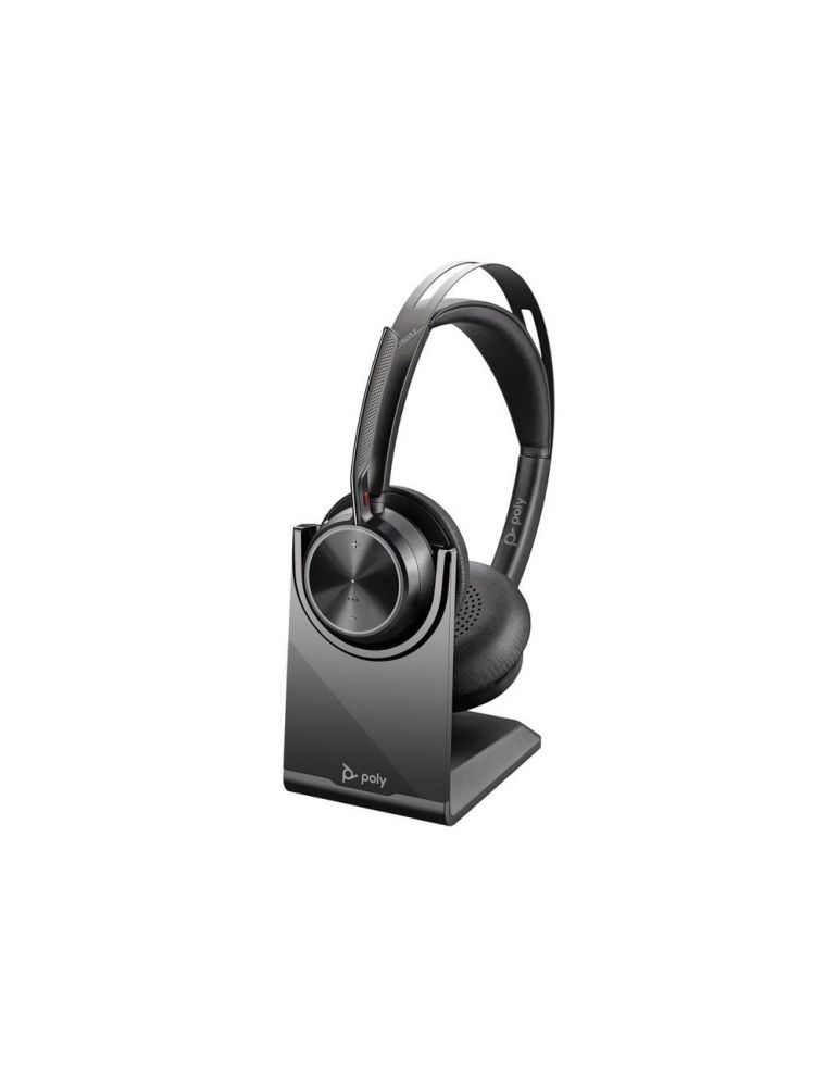 Poly Voyager Focus 2 UC - headset - with charging stand