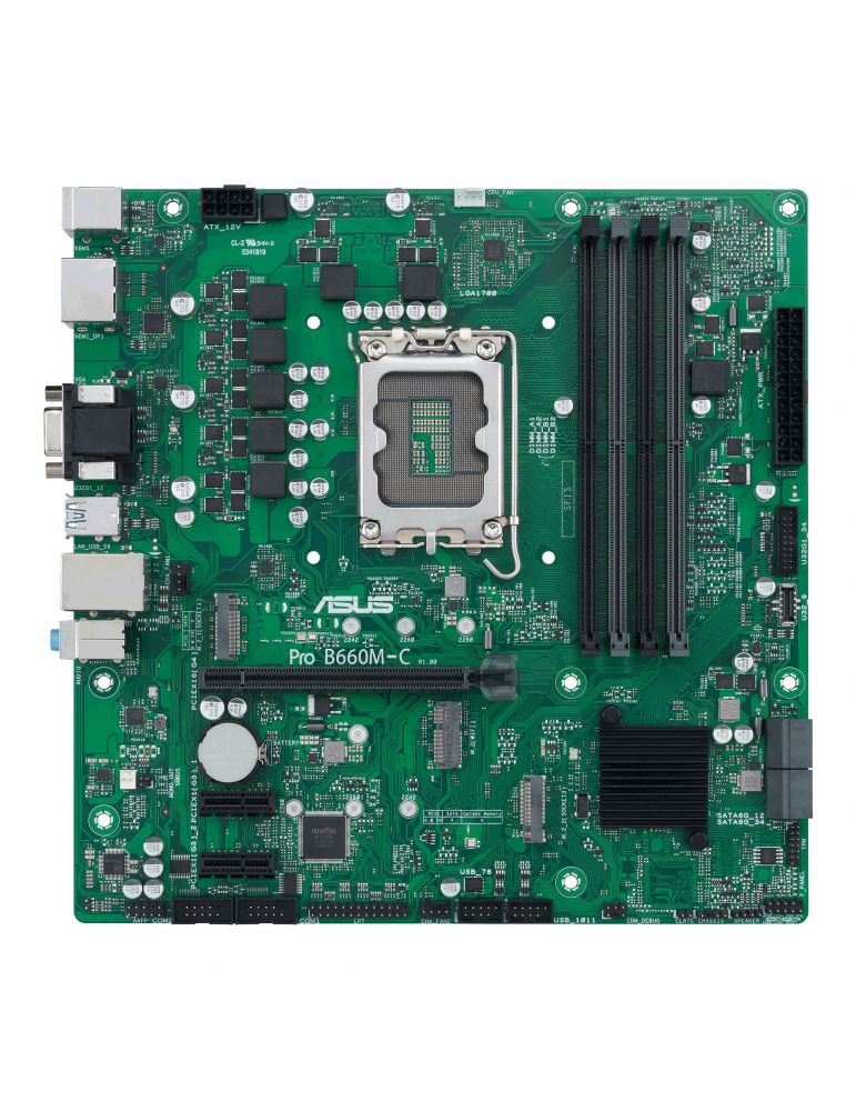 Placa de baza Asus PRO B660M-C D4-CSM, Intel B660, Socket 1700, mATX