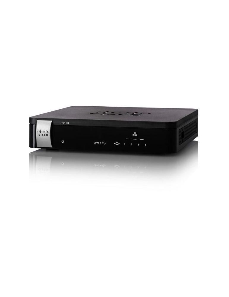 Router cisco wired port lan 10/100/1000 x 4 port wan 10/100/1000 x 1 rv130-wb-k9-g5 (include tv 1.5 lei)