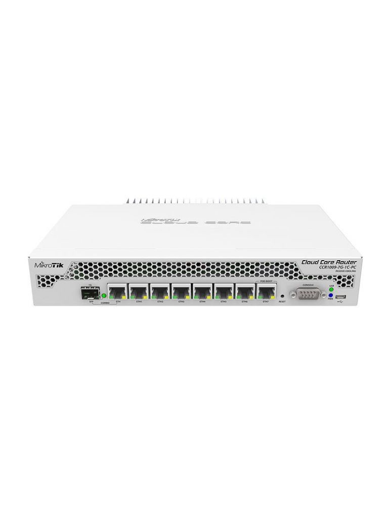 Router mikrotik porturi gigabit x 7 cpu 1ghz 1 gb ram racire pasiva ccr1009-7g-1c-pc (include tv 1.5 lei) (include tv 1.5 lei)