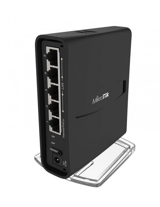 Router mikrotik hap ac2 wireless 1200 mbps porturi gigabit x 5 antena interna x 2 usb pt 3g/4g dual band rbd52g-5hacd2hnd-tc (in