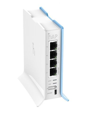 Router mikrotik wireless 300 mbps porturi 10/100 x 3 antena interna x 1 mt rb941-2nd-tc (include tv 1.5 lei) (include tv 1.5 lei