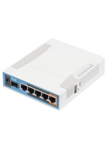 Router mikrotik wireless 1750 mbps porturi gigabit x 4 antena interna x 3 dual band rb962uigs-5hact2hnt (include tv 1.5 lei) (in - Tik.ro