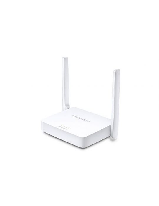 Router mercusys wireless  300mbps 2 porturi 10/100mbps 2 antene externe mw301r (include timbru verde 1.5 lei) Mercusys - 1