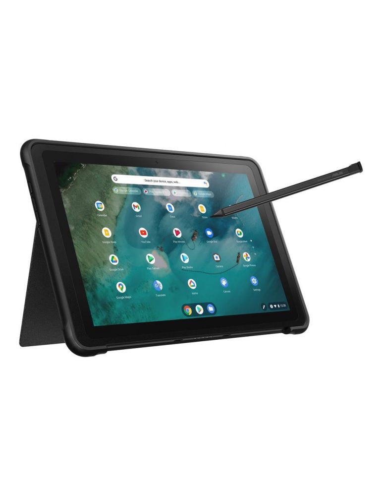 Laptop Asus Chromebook Detachable CZ1 CZ1000DVA-L30006, RAM 4GB, SSD 128GB, 10.1", MT8183, ARM Mali-G72, Chrome OS, Negru