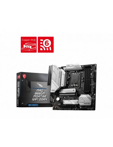 Placa de baza MSI MAG B660M MORTAR WIFI, Intel B660, socket 1700, mATX Msi - 1 - Tik.ro