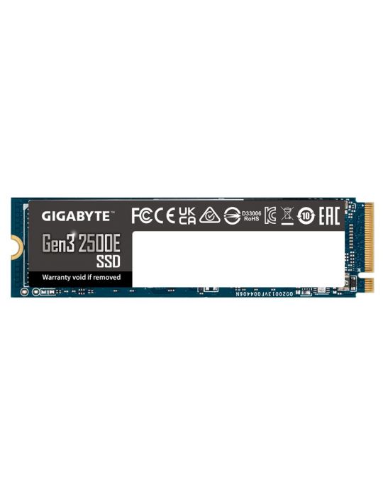 Gigabyte Gen3 2500E SSD 500GB M.2 500 Giga Bites PCI Express 3.0 NVMe Gigabyte - 2