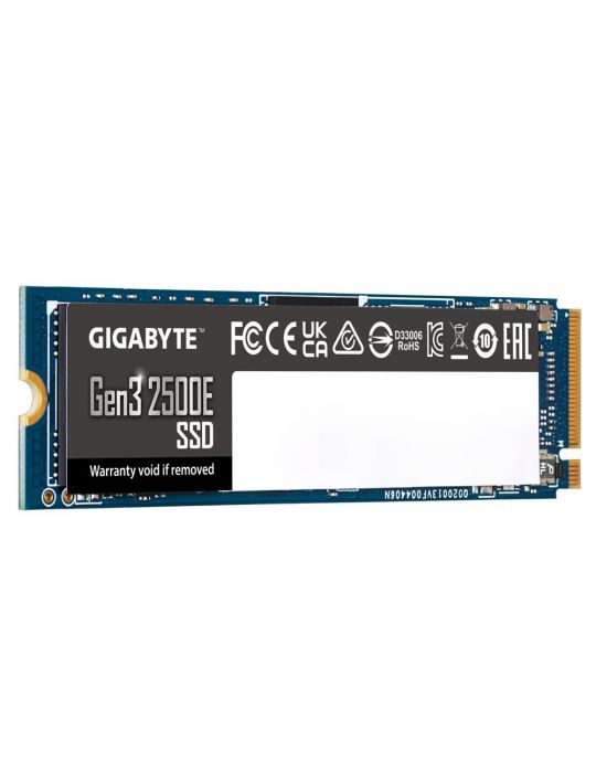 Gigabyte Gen3 2500E SSD 1TB M.2 1000 Giga Bites PCI Express 3.0 3D NAND NVMe Gigabyte - 3