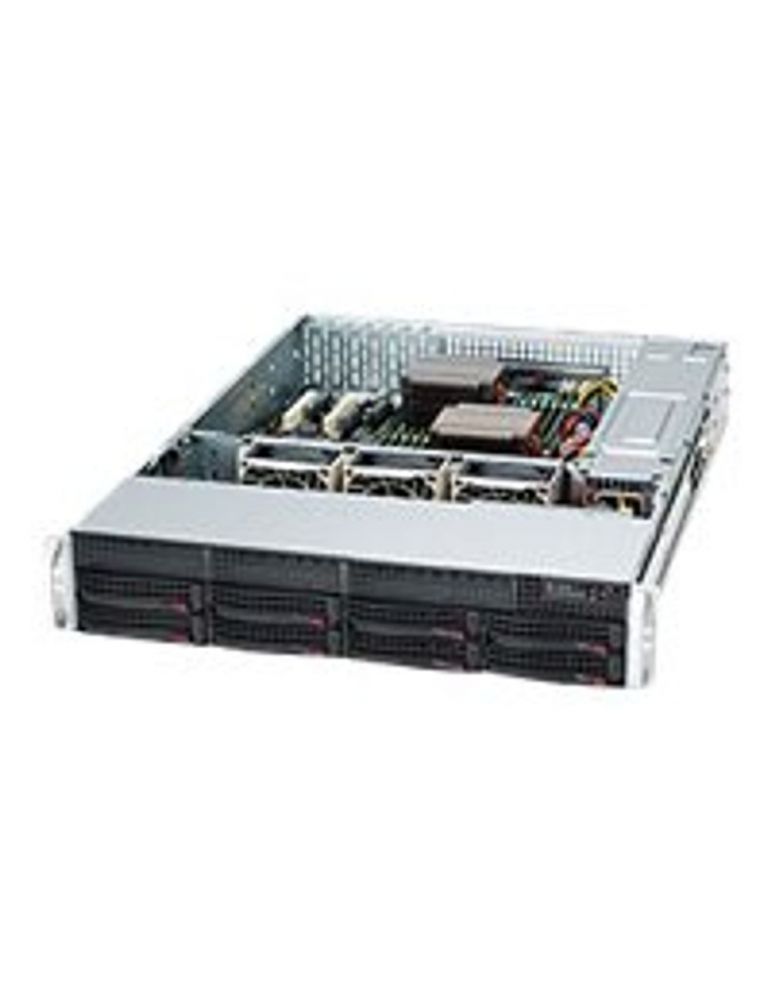 Supermicro SC825 TQC-600LPB - rack-mountable - 2U - extended ATX