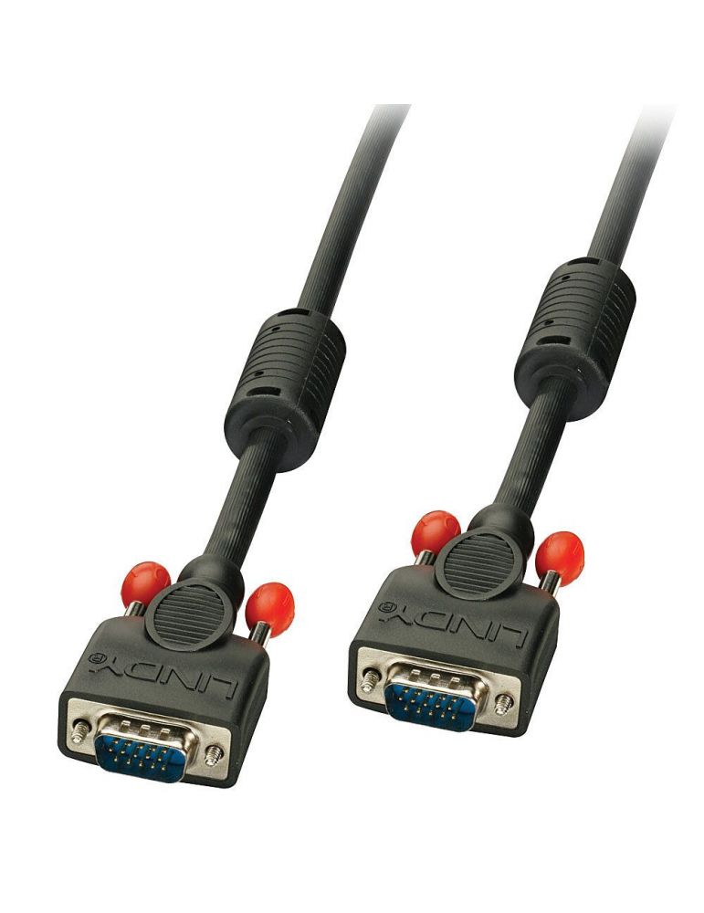 Lindy 36377 cablu VGA 10 m VGA (D-Sub) Negru