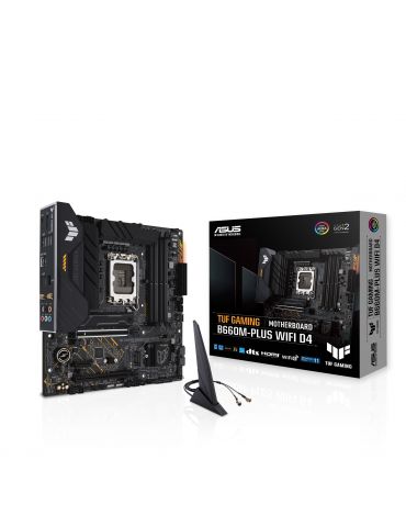 Placa de baza Asus TUF GAMING B660M-PLUS WIFI D4, Intel B660, Socket 1700, mATX Asus - 4