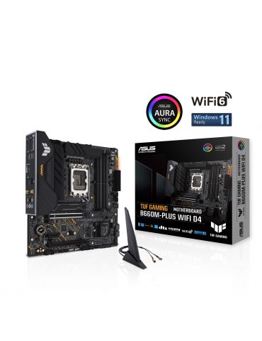 Placa de baza Asus TUF GAMING B660M-PLUS WIFI D4, Intel B660, Socket 1700, mATX Asus - 5