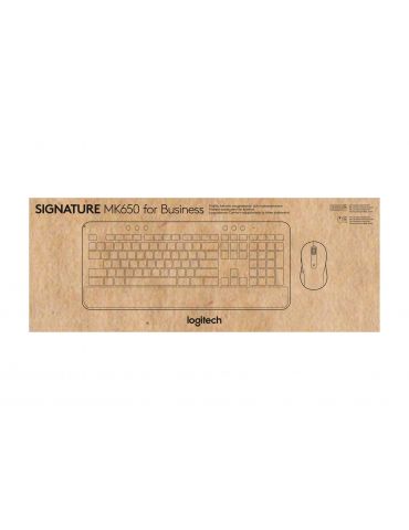 Logitech Signature MK650 Combo For Business tastaturi Mouse inclus RF Wireless + Bluetooth QWERTY US Internațional Grafit Logite