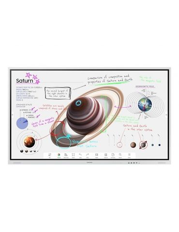 Samsung WM75B table albe interactive 190,5 cm (75") 3840 x 2160 Pixel Ecran tactil Gri USB / Bluetooth Samsung - 1 - Tik.ro