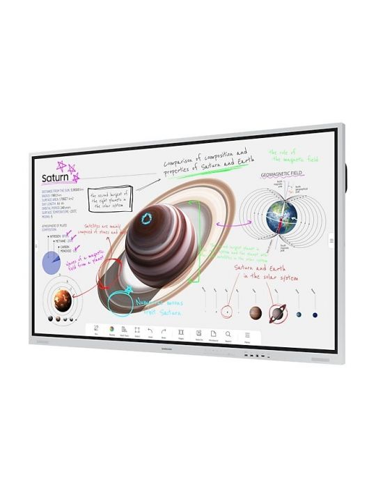 Samsung WM75B table albe interactive 190,5 cm (75") 3840 x 2160 Pixel Ecran tactil Gri USB / Bluetooth Samsung - 5