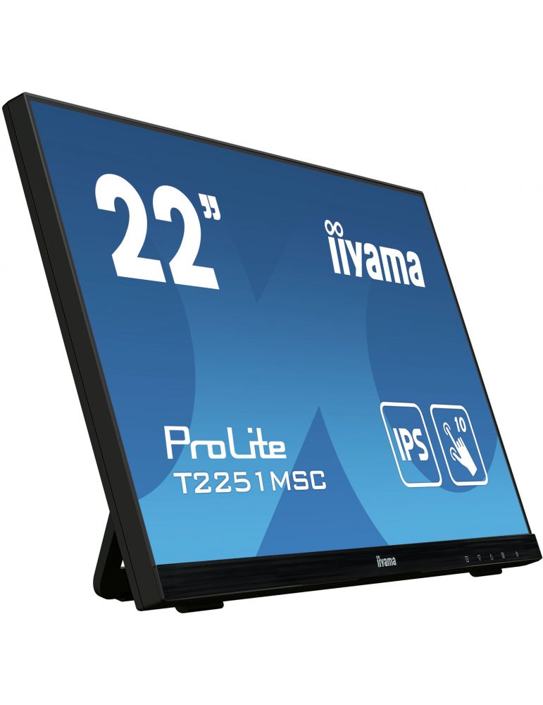 iiyama ProLite T2251MSC-B1 monitoare LCD 54,6 cm (21.5") 1920 x 1080 Pixel Full HD LED Ecran tactil Multi-gestual Negru