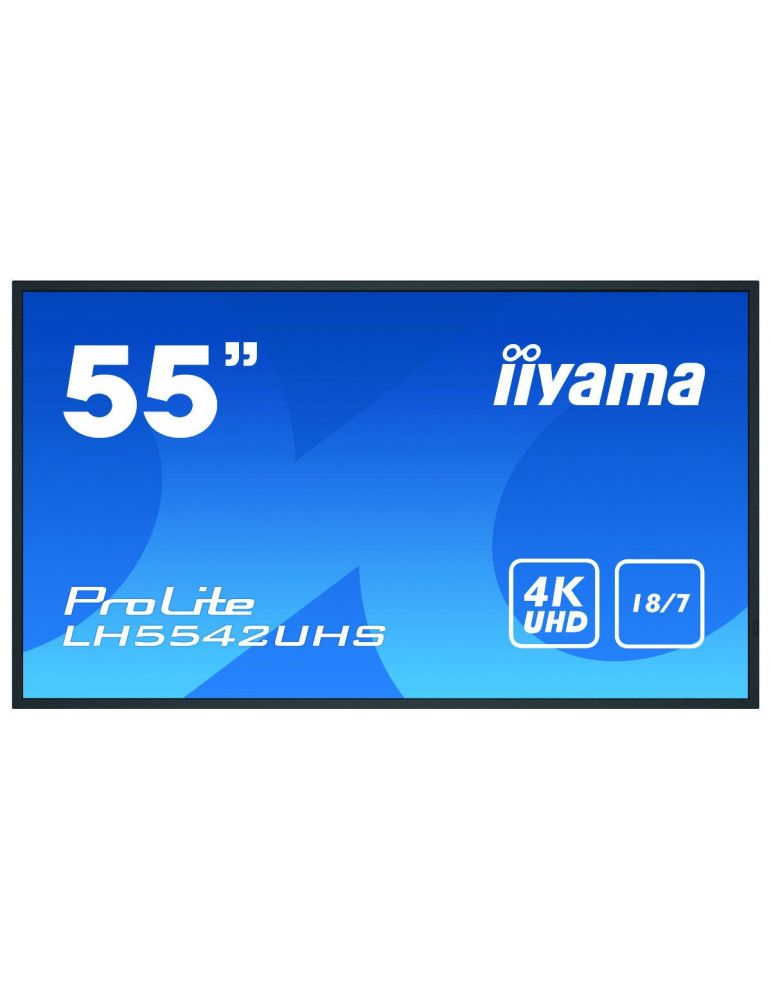 Display iiyama LH5542UHS-B3, 54.6inch, 4K Ultra HD, negru