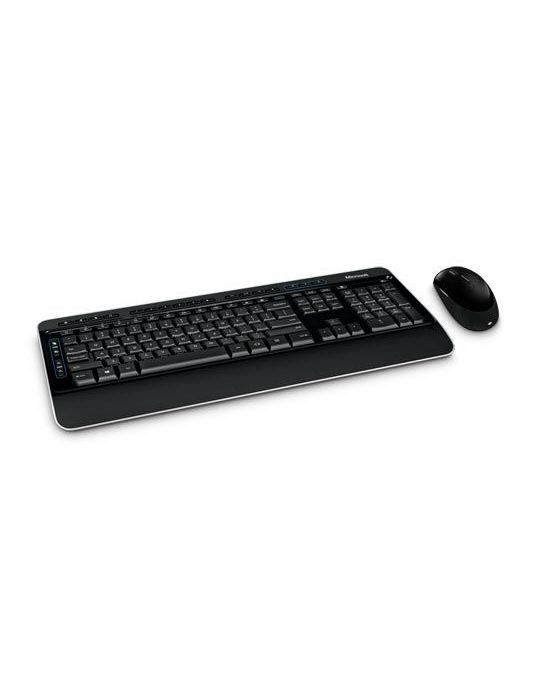 Microsoft Wireless Desktop 3050 tastaturi Mouse inclus RF fără fir QWERTZ Germană Negru Microsoft - 1