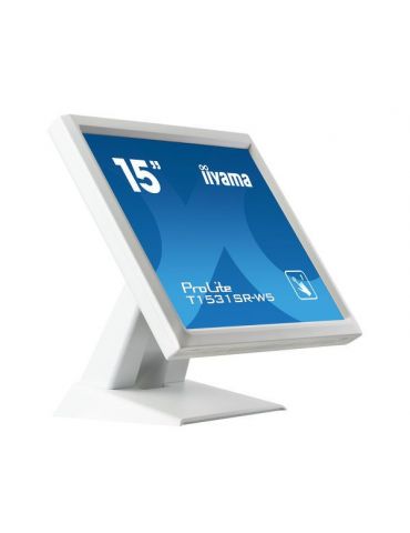 iiyama ProLite T1531SR-W5 monitoare LCD 38,1 cm (15") 1024 x 768 Pixel LED Ecran tactil Alb Iiyama - 1 - Tik.ro