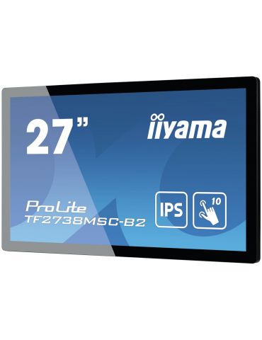 iiyama ProLite TF2738MSC-B2 monitoare LCD 68,6 cm (27") 1920 x 1080 Pixel Full HD LED Ecran tactil Multi-gestual Negru Iiyama - 