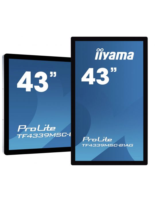 iiyama ProLite TF4339MSC-B1AG monitoare LCD 109,2 cm (43") 1920 x 1080 Pixel Full HD LED Ecran tactil Multi-gestual Negru Iiyama