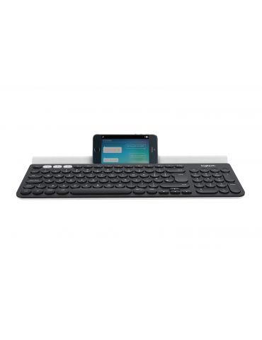 Logitech K780 Multi-Device Wireless Keyboard tastaturi RF Wireless + Bluetooth QWERTZ Germană Gri, Alb Logitech - 1 - Tik.ro
