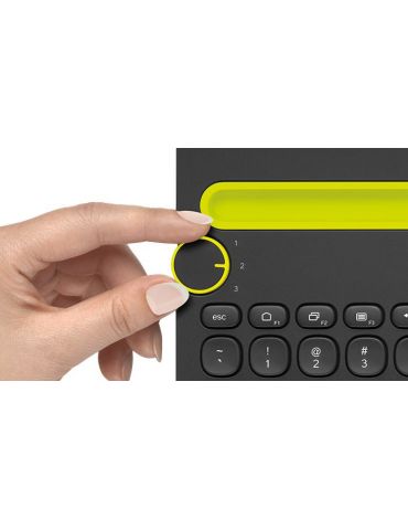 Logitech Bluetooth® Multi-Device Keyboard K480 tastaturi QWERTZ Germană Alb Logitech - 3