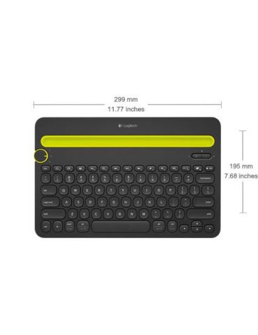 Logitech Bluetooth® Multi-Device Keyboard K480 tastaturi QWERTZ Germană Alb Logitech - 6
