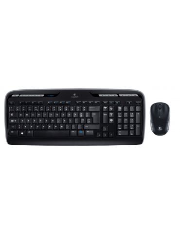 Logitech Wireless Combo MK330 tastaturi Mouse inclus USB QWERTY US Internațional Negru Logitech - 1 - Tik.ro