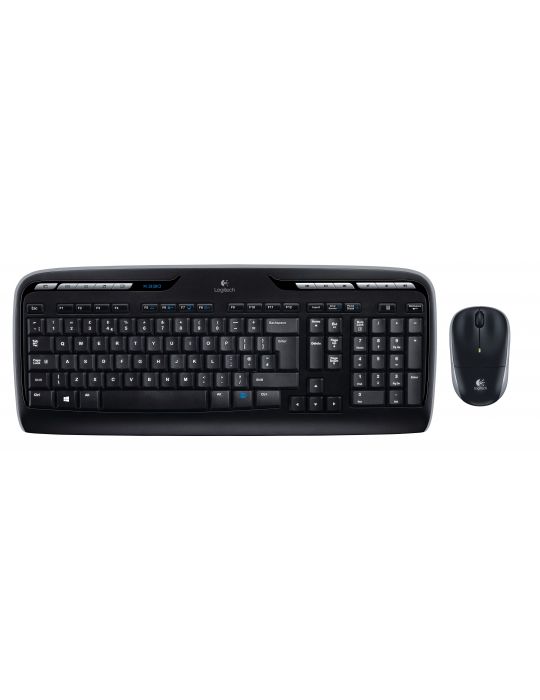 Logitech Wireless Combo MK330 tastaturi Mouse inclus USB QWERTY US Internațional Negru Logitech - 1