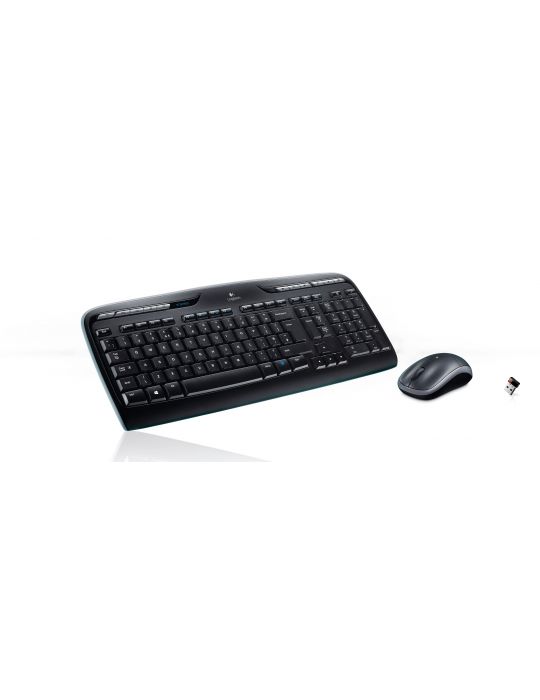 Logitech Wireless Combo MK330 tastaturi Mouse inclus USB QWERTY US Internațional Negru Logitech - 2