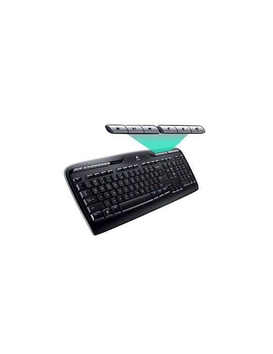 Logitech Wireless Combo MK330 tastaturi Mouse inclus USB QWERTY US Internațional Negru Logitech - 6