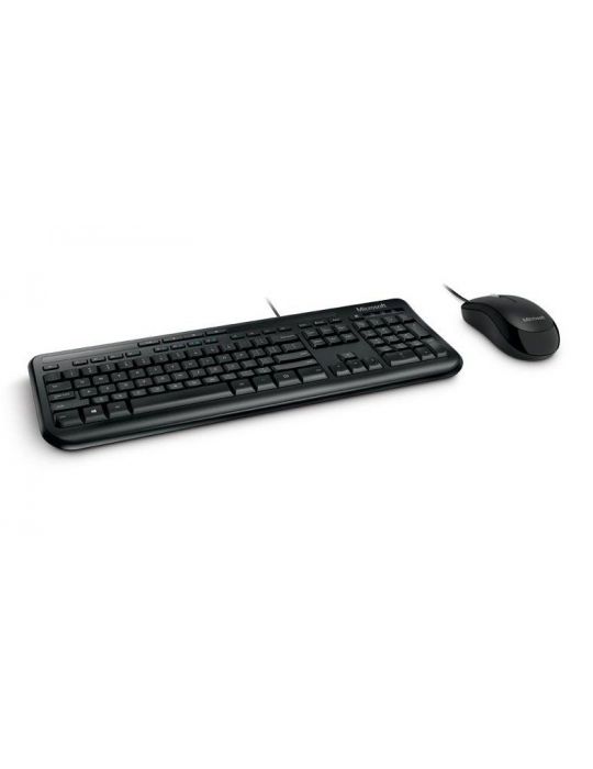 Microsoft Wired Desktop 600, DE tastaturi USB QWERTZ Mouse inclus Negru Microsoft - 2