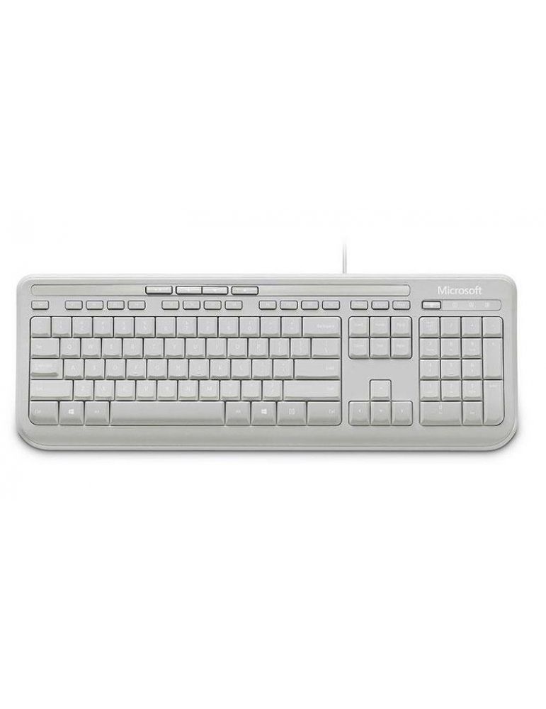Microsoft Wired Keyboard 600, DE tastaturi USB Alb