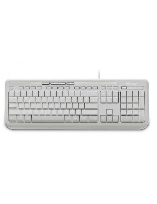 Microsoft Wired Keyboard 600, DE tastaturi USB Alb Microsoft - 1
