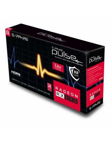 Placa video sapphire pulse radeon rx 570 8g gddr5  gpu Sapphire - 1