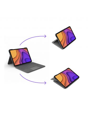 Logitech Folio Touch Gri Smart Connector QWERTZ Germană Logitech - 5