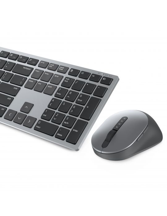 DELL KM7321W tastaturi Mouse inclus RF Wireless + Bluetooth AZERTY Franţuzesc Gri, Titan Dell - 1