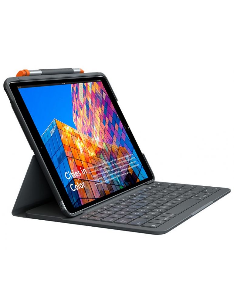 Logitech Slim Folio for iPad Air (3rd generation) Grafit Bluetooth QWERTZ Germană
