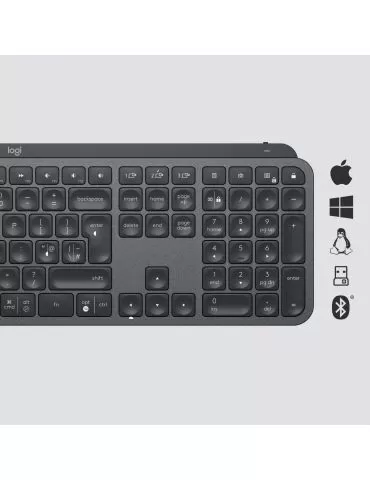Logitech MX Keys tastaturi RF Wireless + Bluetooth QWERTZ Elvețiană Grafit Logitech - 5