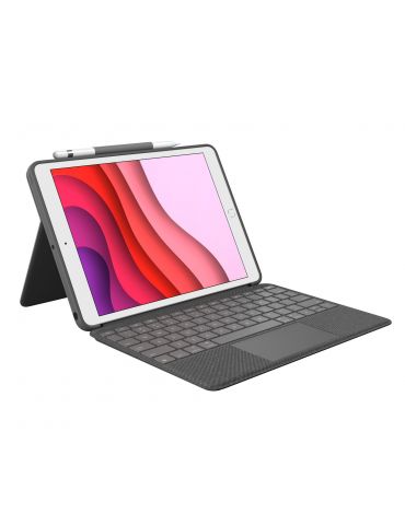 Logitech Combo Touch Grafit Smart Connector QWERTZ Germană Logitech - 1 - Tik.ro